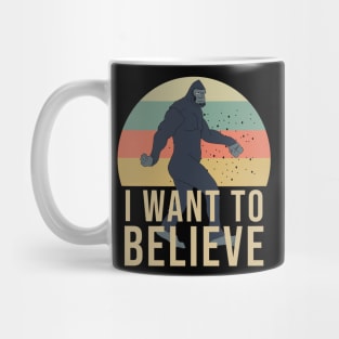 I want to believe - bigfoot retro Mug